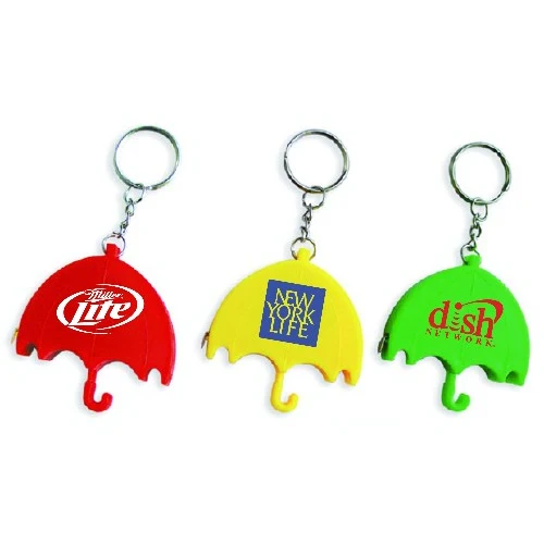 Umbrella shape tape measure with key chain 1
