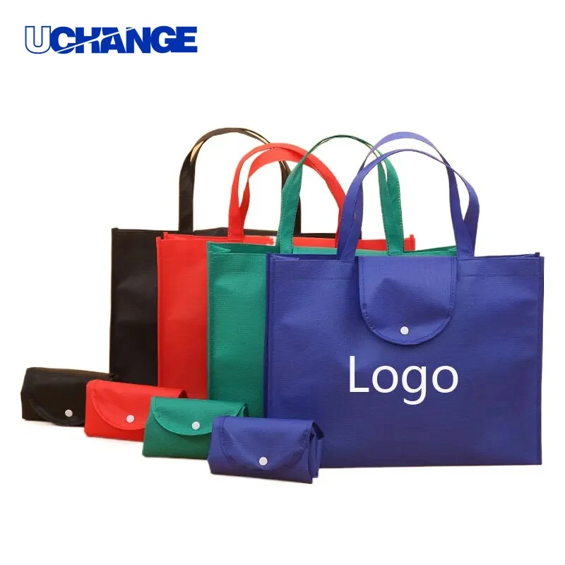 Button Closure Non-Woven Tote Bag 1