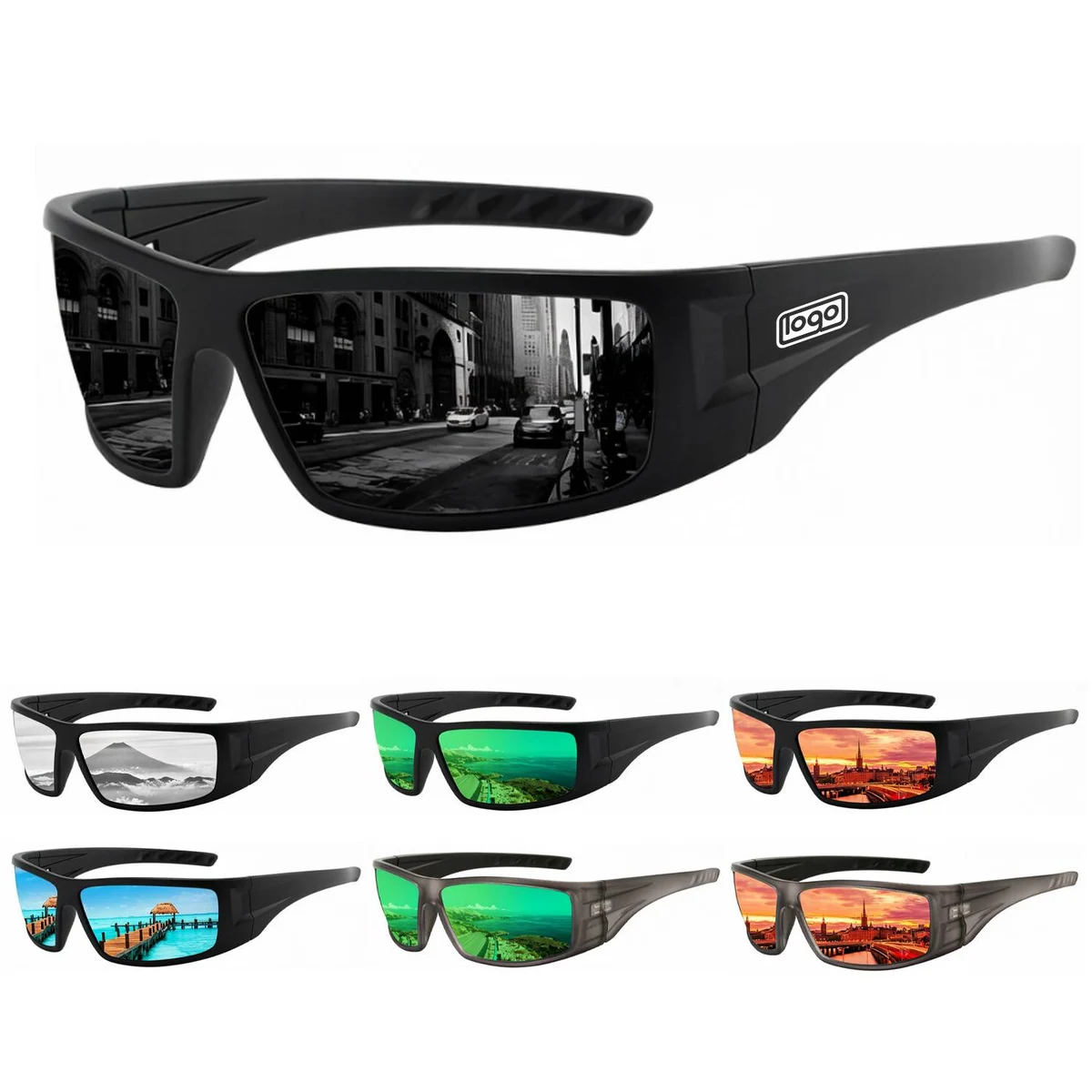Polarized Wrap Around Sports Sunglasses 1