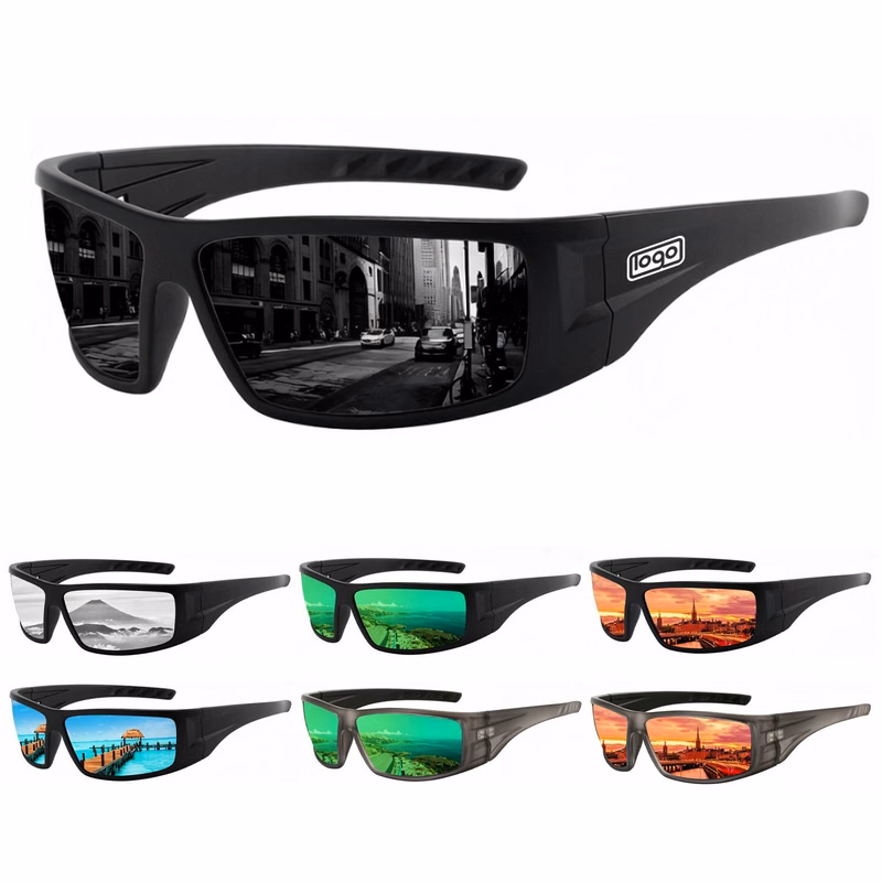 Polarized Wrap Around Sports Sunglasses
