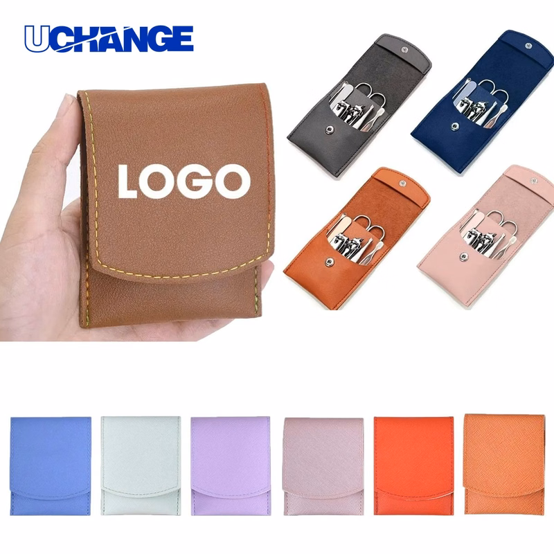 7-in-1 Nail Clipper Set with Leather Case Personal Care Kit
