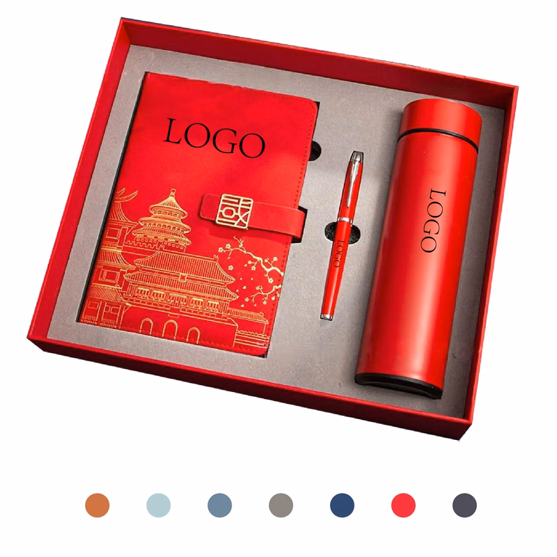 A5 Vintage Chinese Notebook + Pen + Thermos Cup