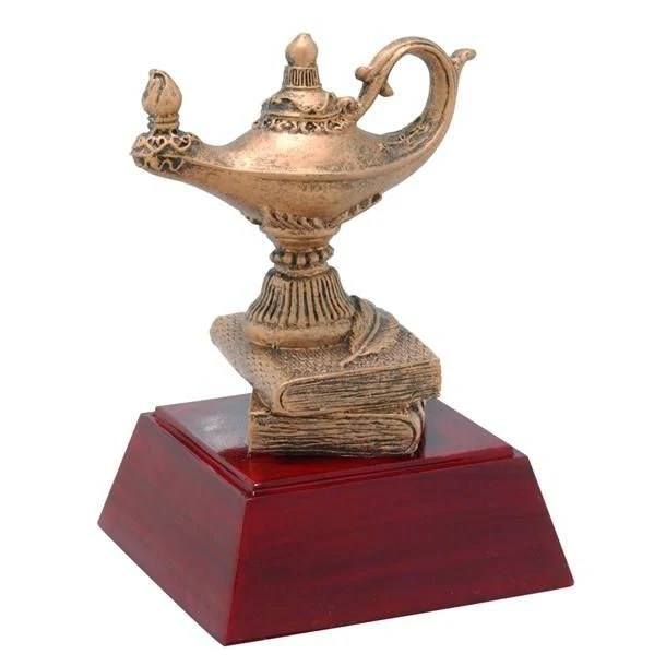 Lamp of Knowledge Resin Sculpture 1
