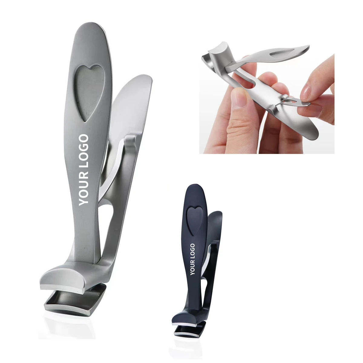 Stainless Steel Nail Cutter 3.54" x 0.59" Ergonomic Handle 1