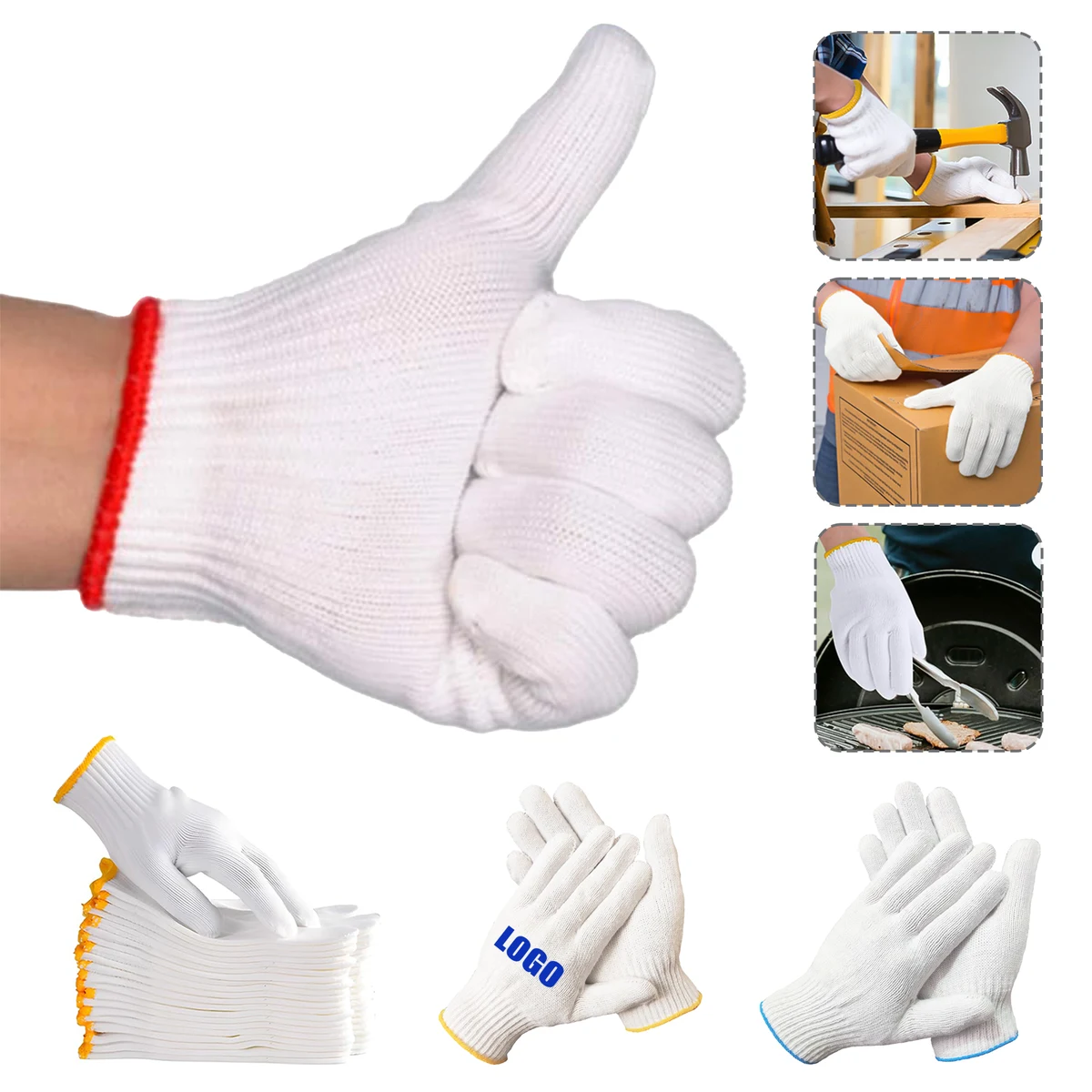 Cotton Safety Work Gloves 1
