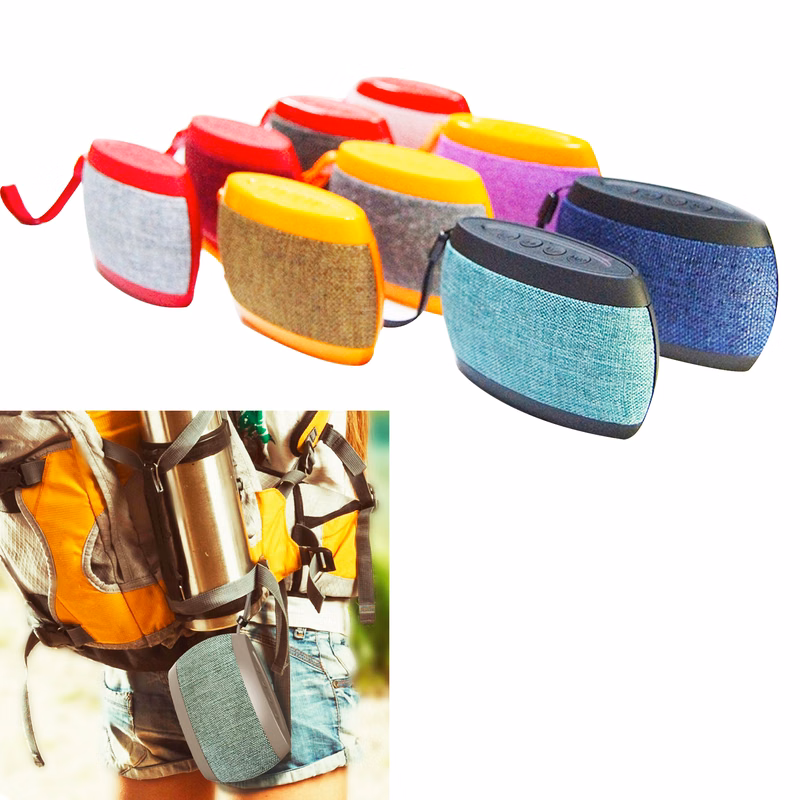 Portable Hiking Travel Wireless Bluetooth Fabric Speaker