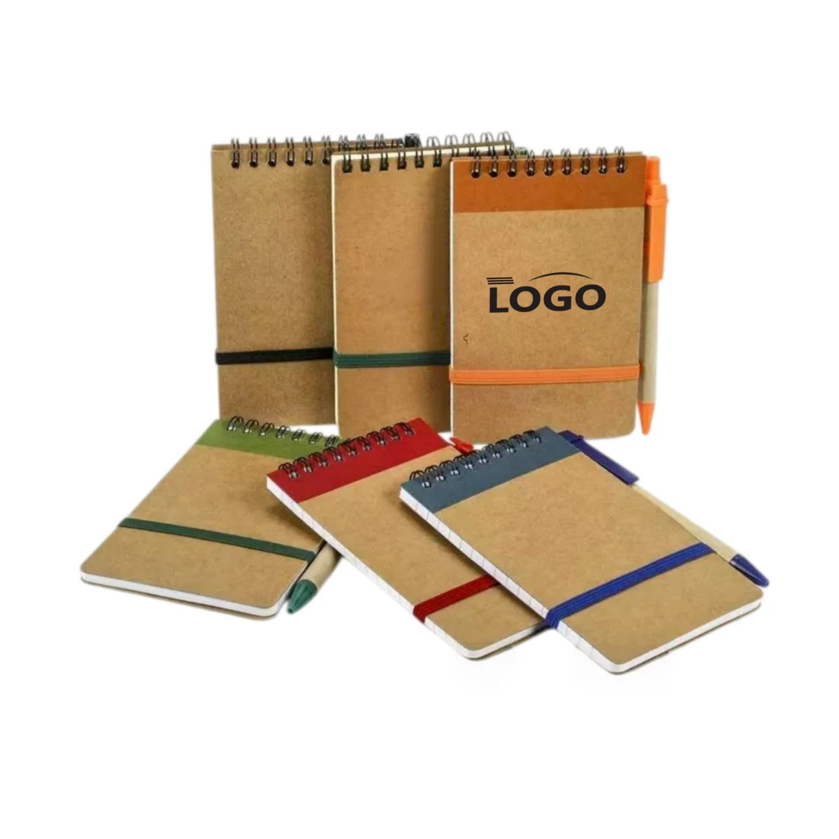 Kraft Spiral Notebook And Pen Set 1