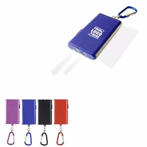 Versatile 2 In 1 LED Flashlight With Keychain Front And Side Light Modes