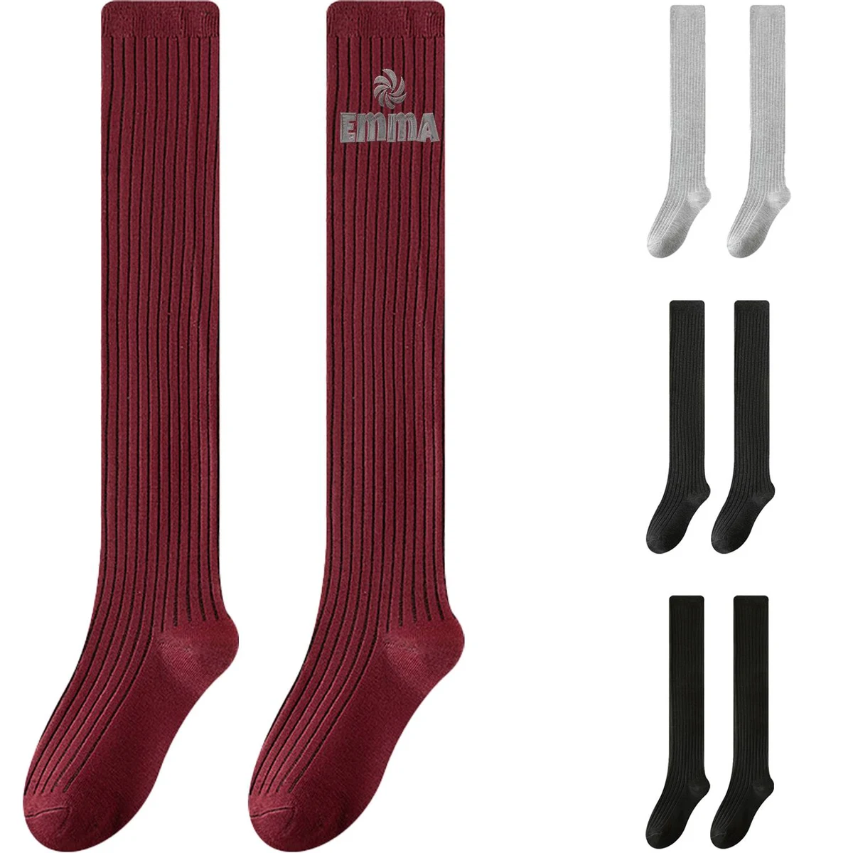 Knit Women Over Knee Socks Thigh High Stocking 1