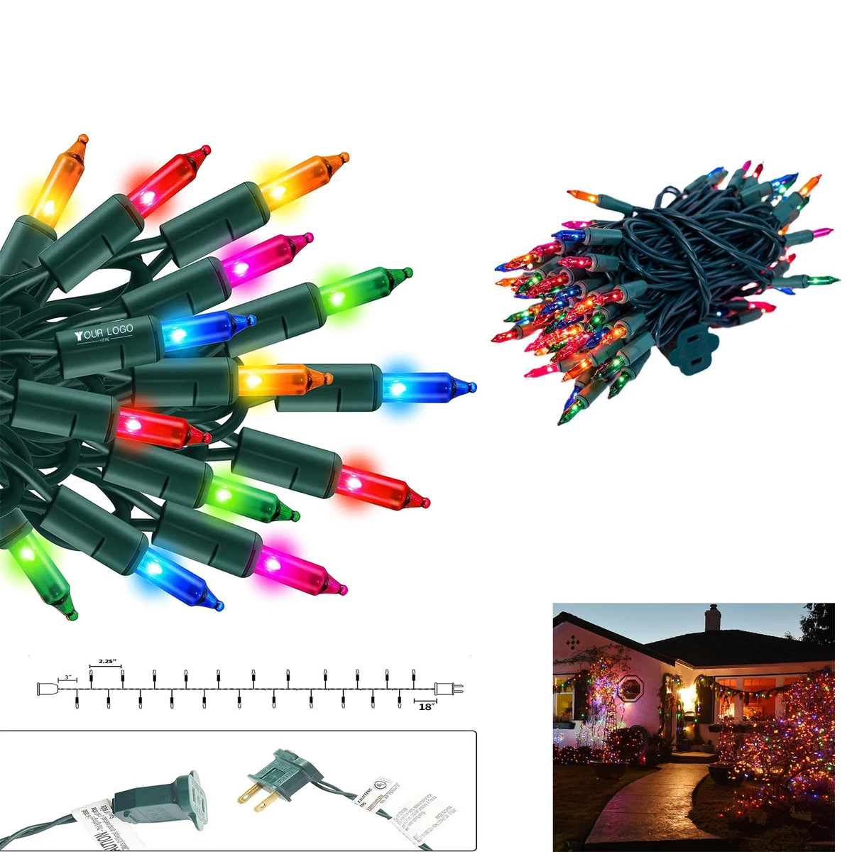 Multi Color Christmas Tree Light 1