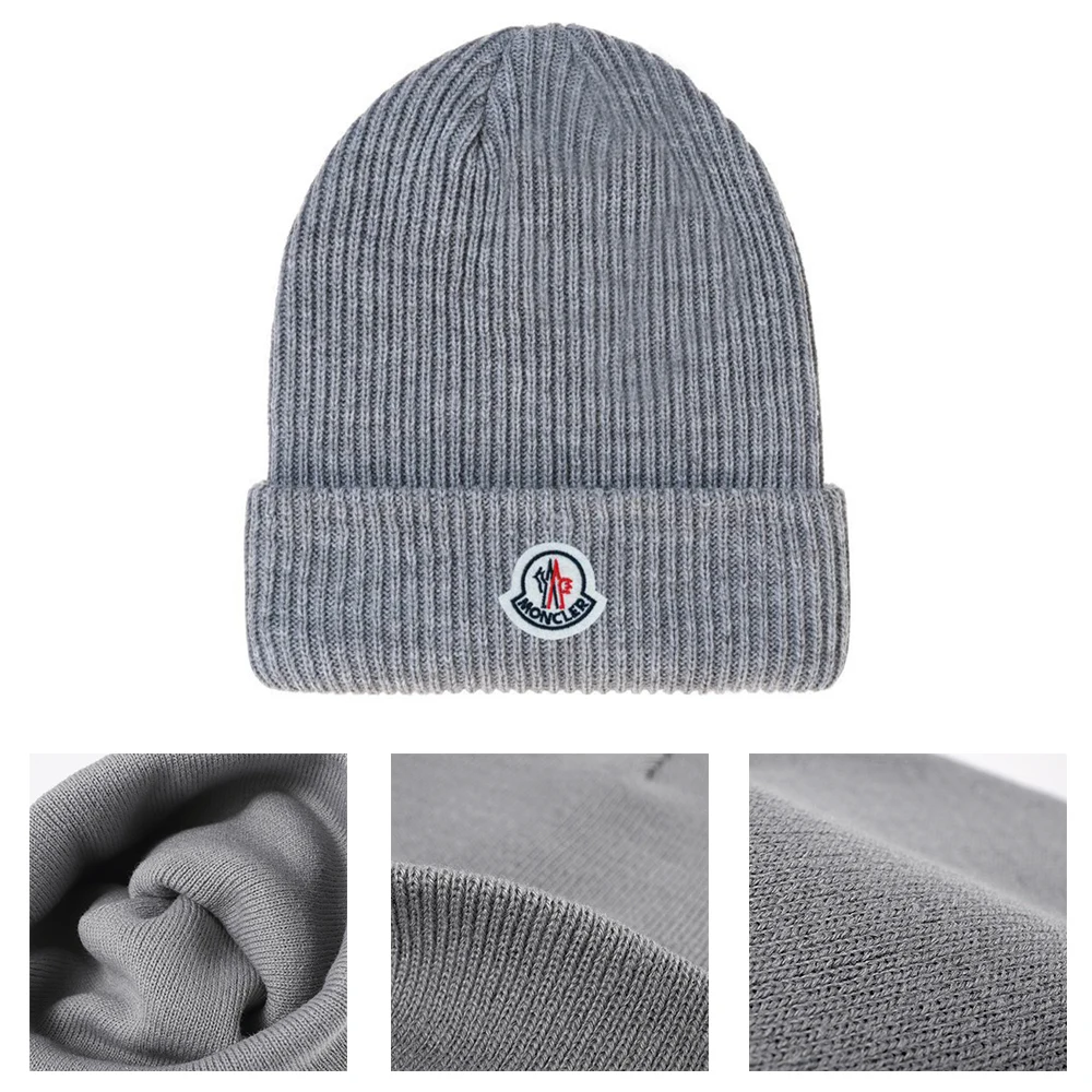 Ribbed Knit Cap with Cuff 1