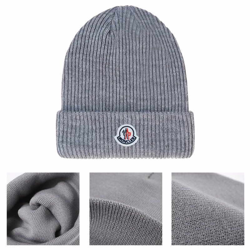 Ribbed Knit Cap with Cuff