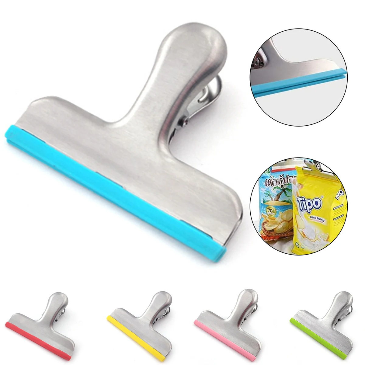 Stainless Steel Patch Bag Clip 1