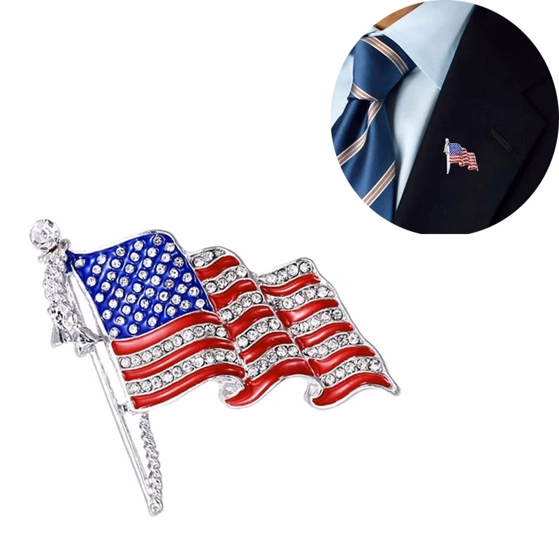 Brooch American Flag Pins