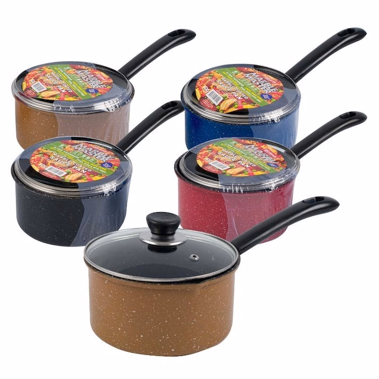 6" Saucepans with Lid - Four Colors