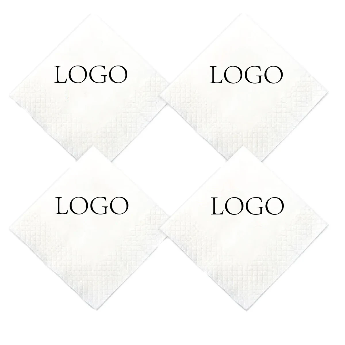 Square napkin can print logo 1