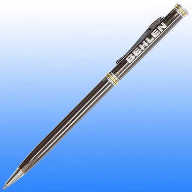 SLIM LINE PEN - GUN METAL W/CHROME ACCENT
