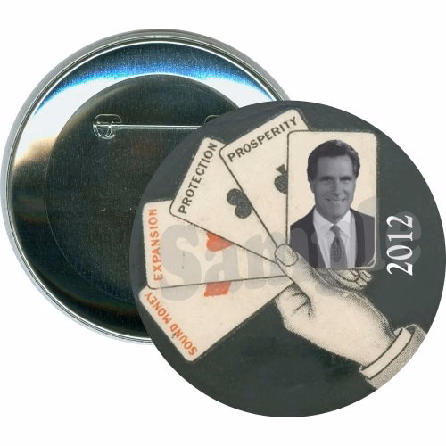 Romney Cards 2012, Political Button
