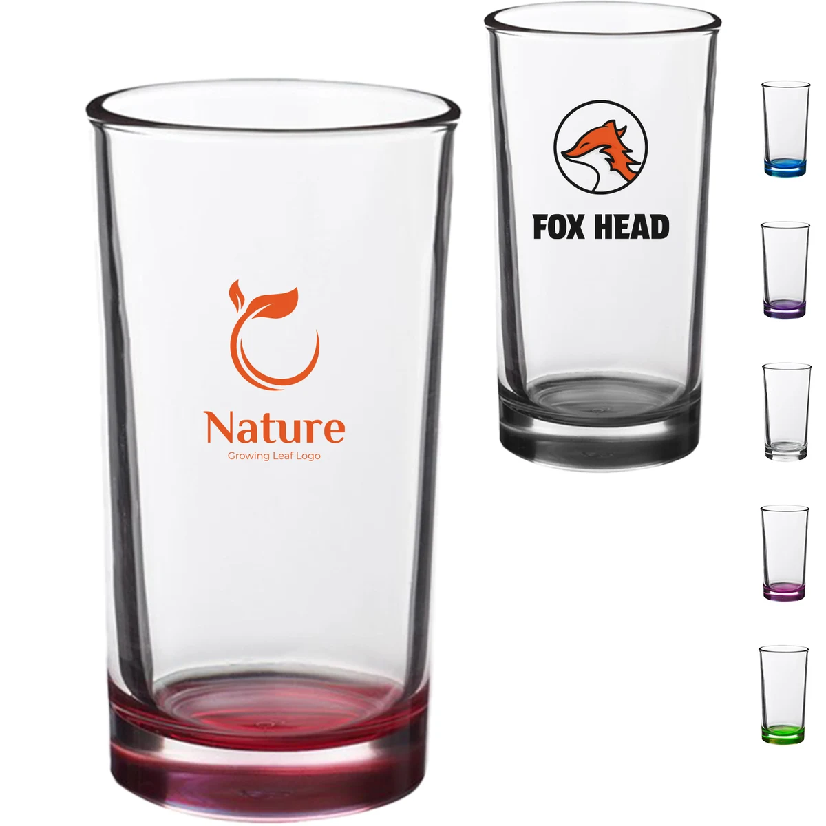 7 oz. Classic Design Glasses W/ Custom Logo, custom glassware with logo imprint 1