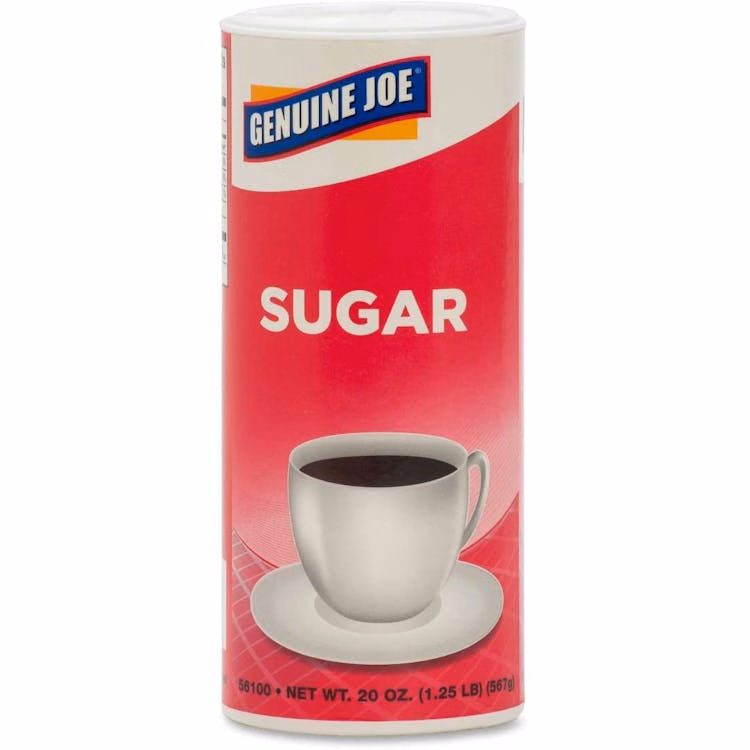 Genuine Joe Sugar Canisters - 20 oz 3 Pack