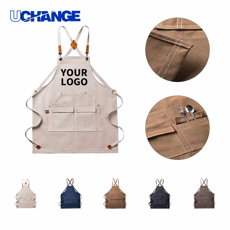 Unisex Cotton Bib Apron for Cooking 26" x 26"