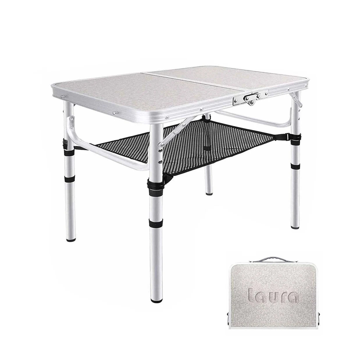Versatile Adjustable Height Lightweight Aluminum Folding Tab 1
