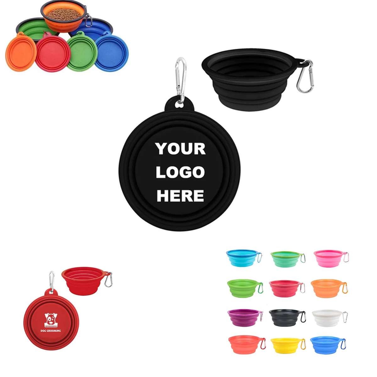 Folding Silicone Collapsible Soft Pet Bowl MOQ50 1