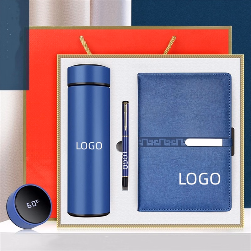 Gifts Set/Pu Leather Notebook/Vacuum Cup/Sign Pen