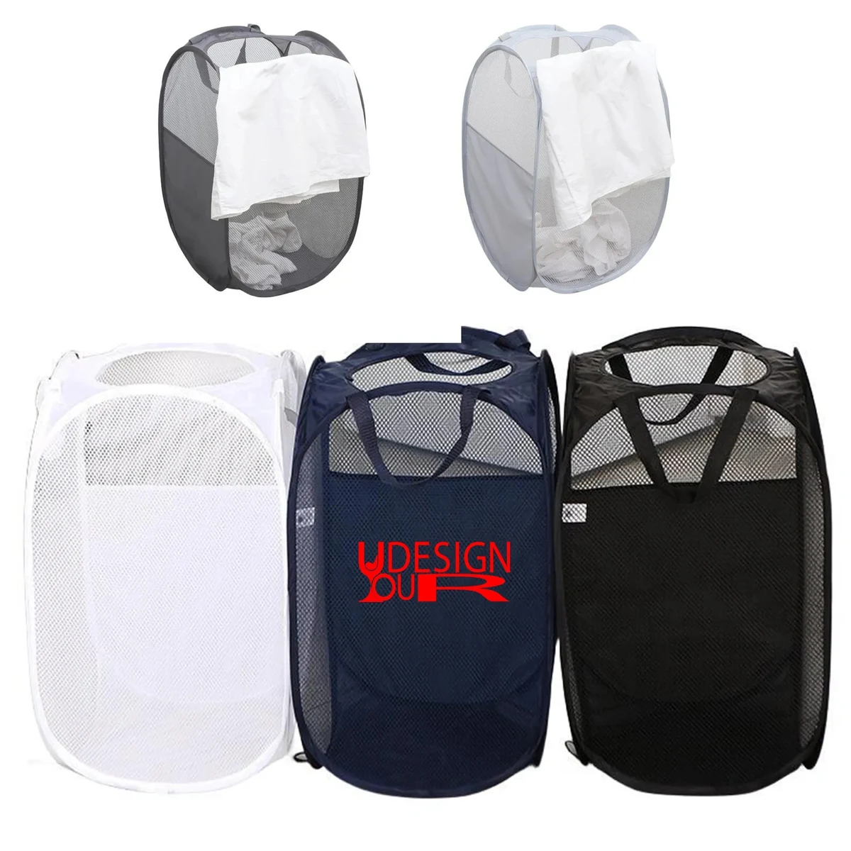 Handy Laundry Collapsible Mesh Hamper 1