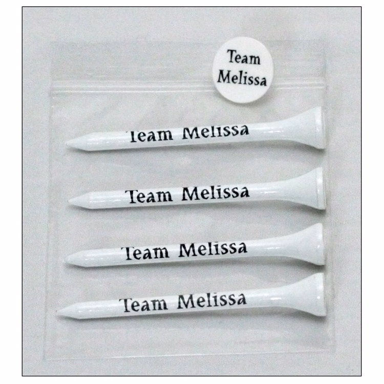 Golf Combo Pack of Four 2 3/4" Tees & 1 Ball Marker