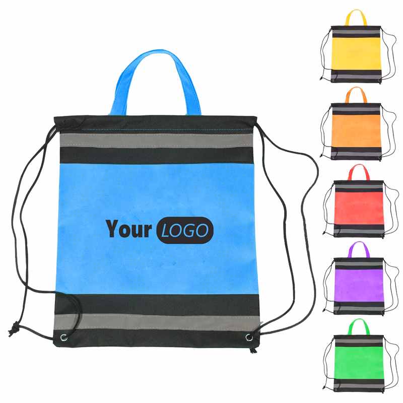 Other Fabric Bright And Functional Custom Drawstring Bag
