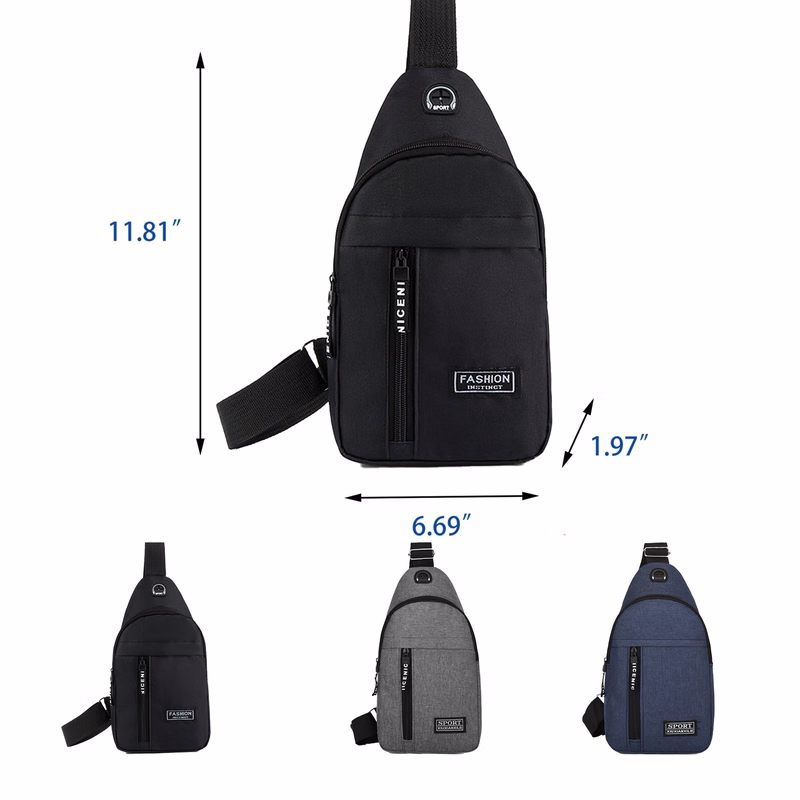 Protable Sling Chest Backpack MOQ 100