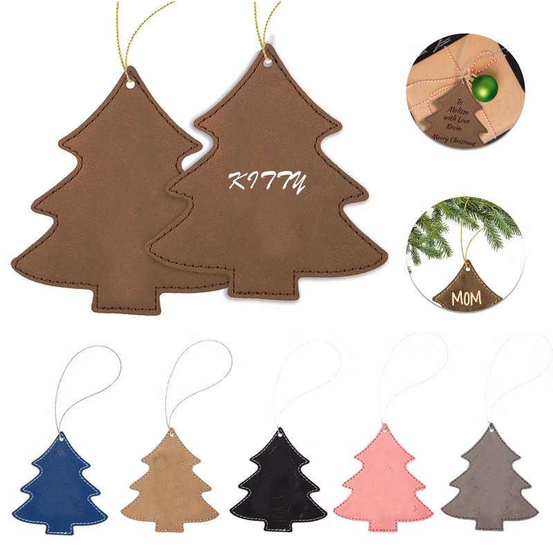 Leatherette Tree Ornaments