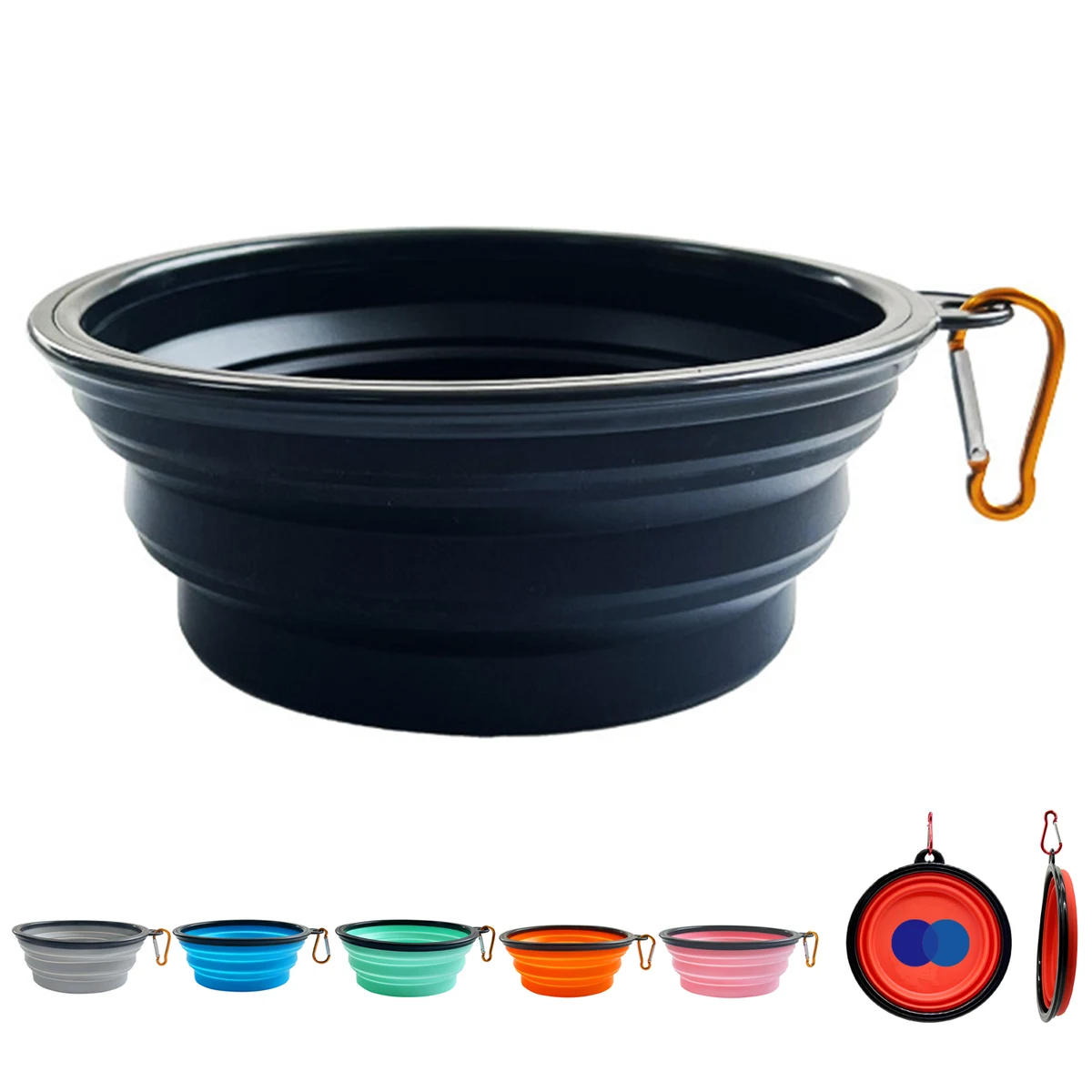 Portable 11.8oz Silicone Pet Bowl for Pets 1