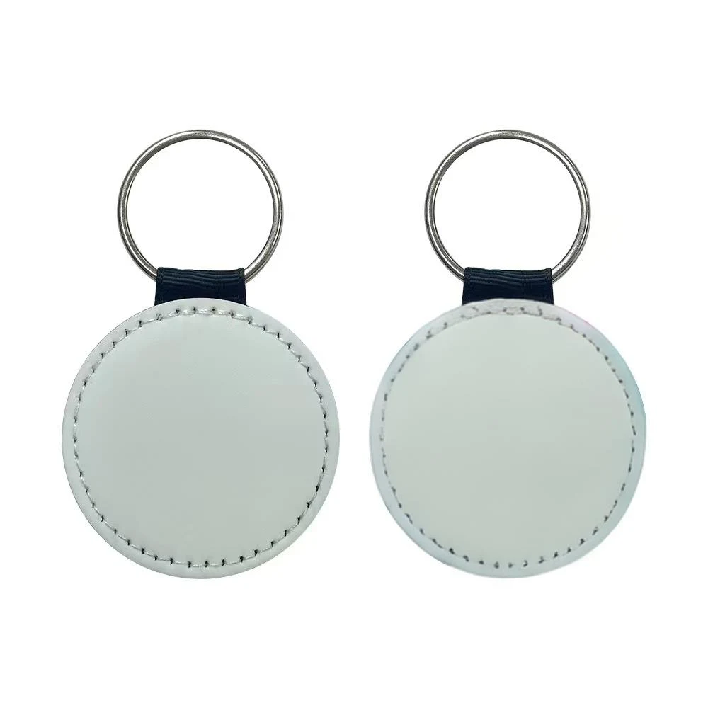Premium Round Leather Key Ring 1
