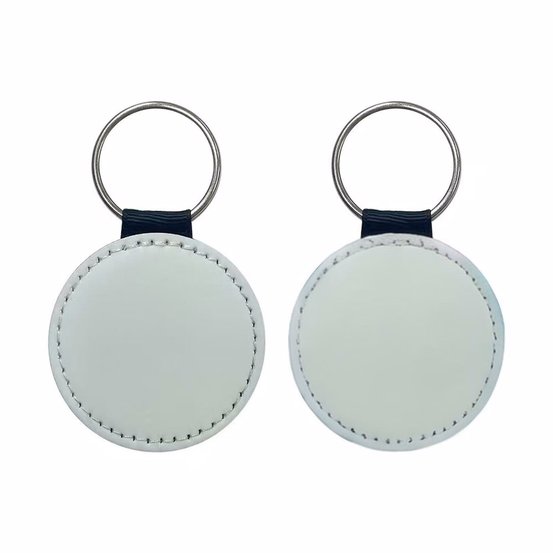 Premium Round Leather Key Ring