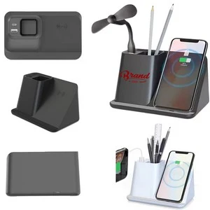 Wireless Charging Stand Pen Holder 15W Fast Charge 1