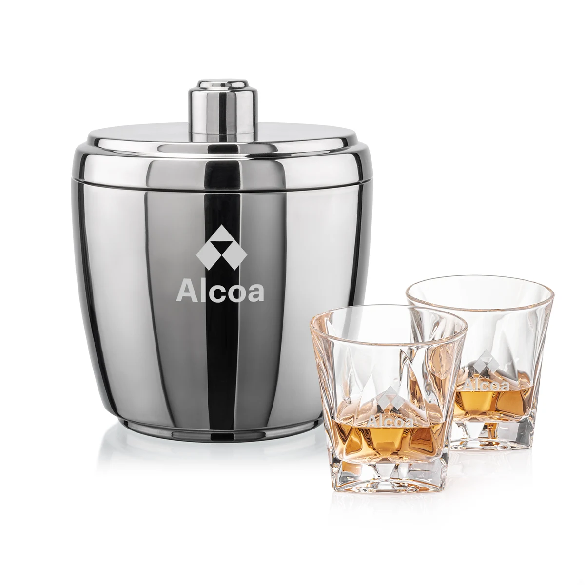 Pescara Ice Bucket & Oakhaven On-the-Rocks Set 1