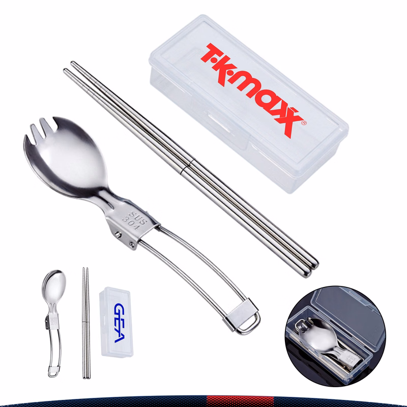 Feastra Stainless Steel Folding Cutlery Set