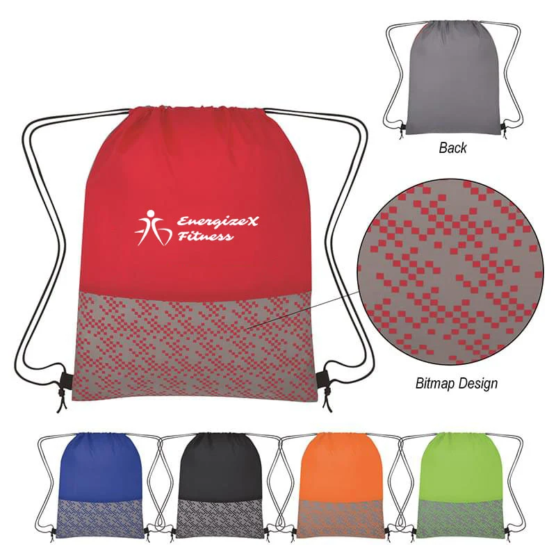 Bitmap Drawstring Backpack 1