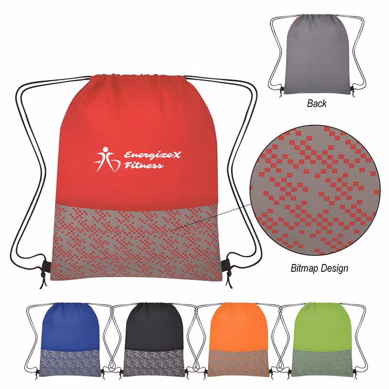 Bitmap Drawstring Backpack