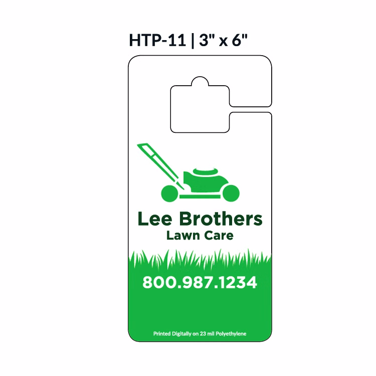 Numbered Hang Tag w/1 Side Imprint (3"x6")