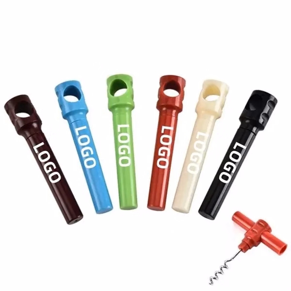 Custom 4.25 in ABS Plastic Pocket Corkscrew — Wine & Bar Promotional Accessory