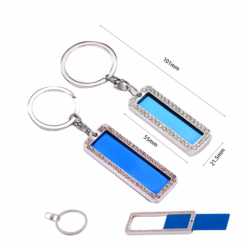 Creative Metal License Plate Keychain