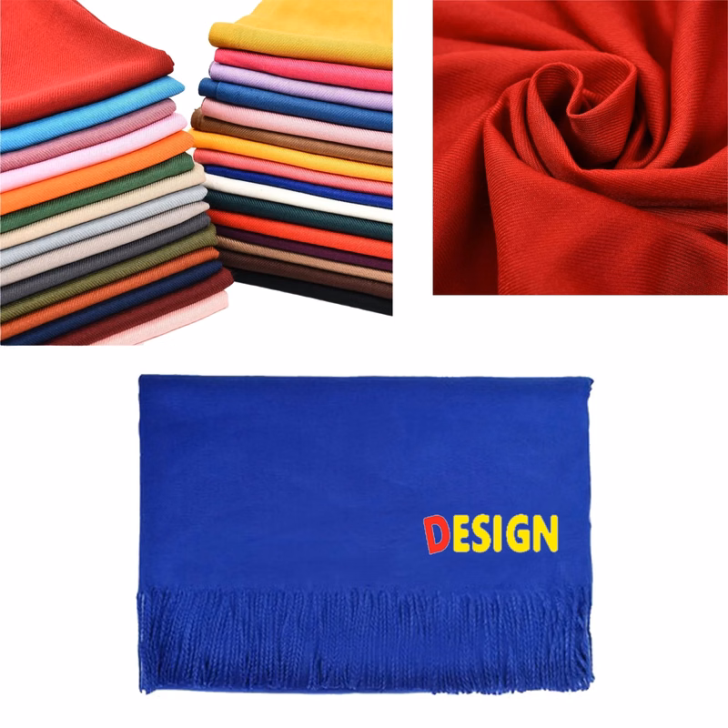 230G Winter Cashmere Scarf With Fringes