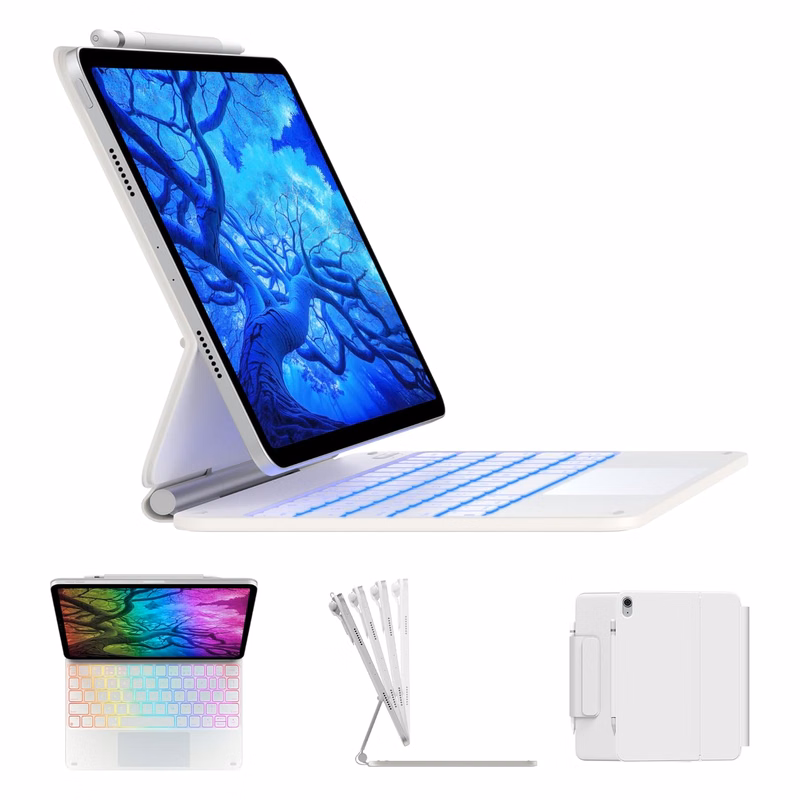 Promotek iBank® Magic Magnetic Bluetooth Keyboard Case for for iPad Air 13 inch (M2, 2024). Free Shi