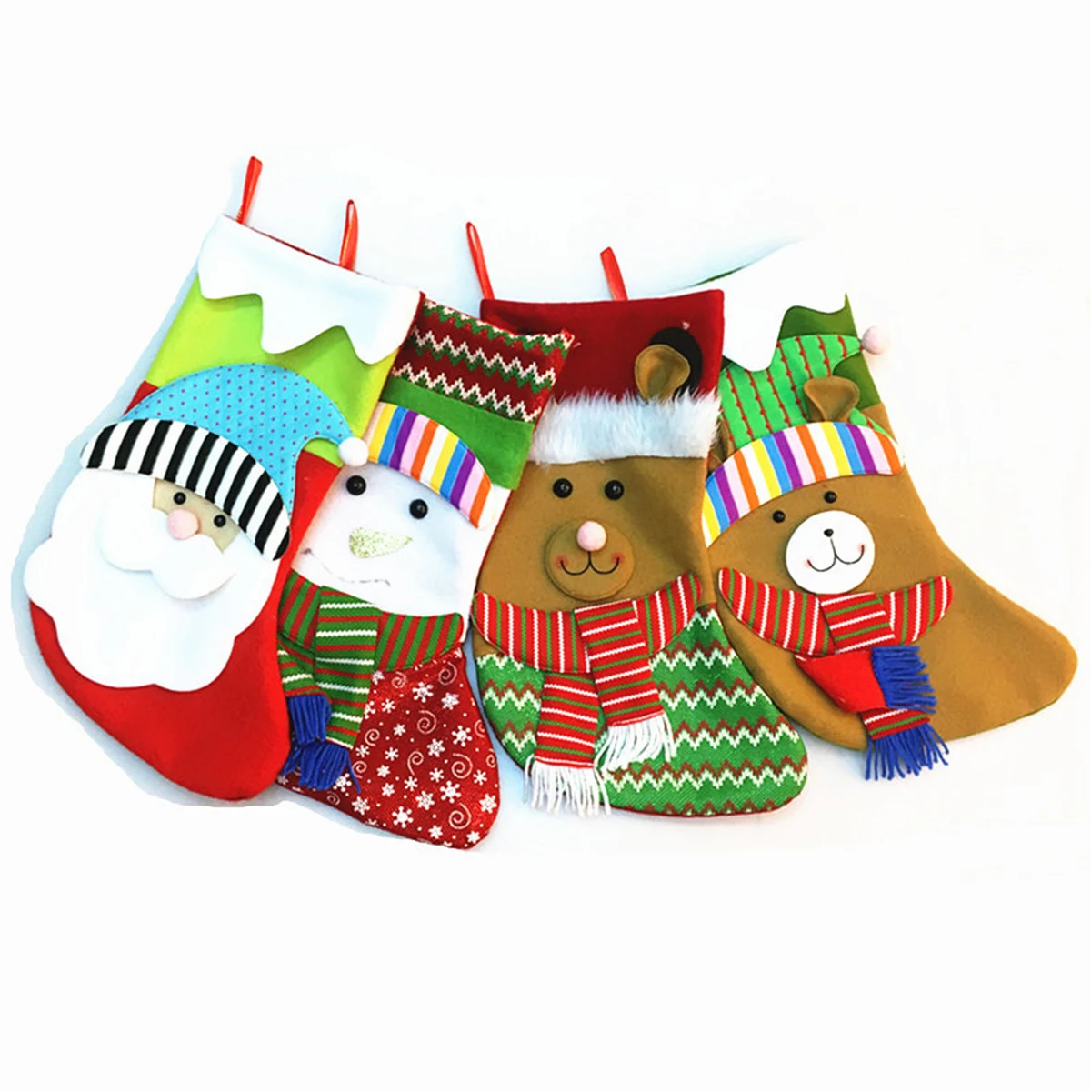 Decorated Christmas Stockings 1