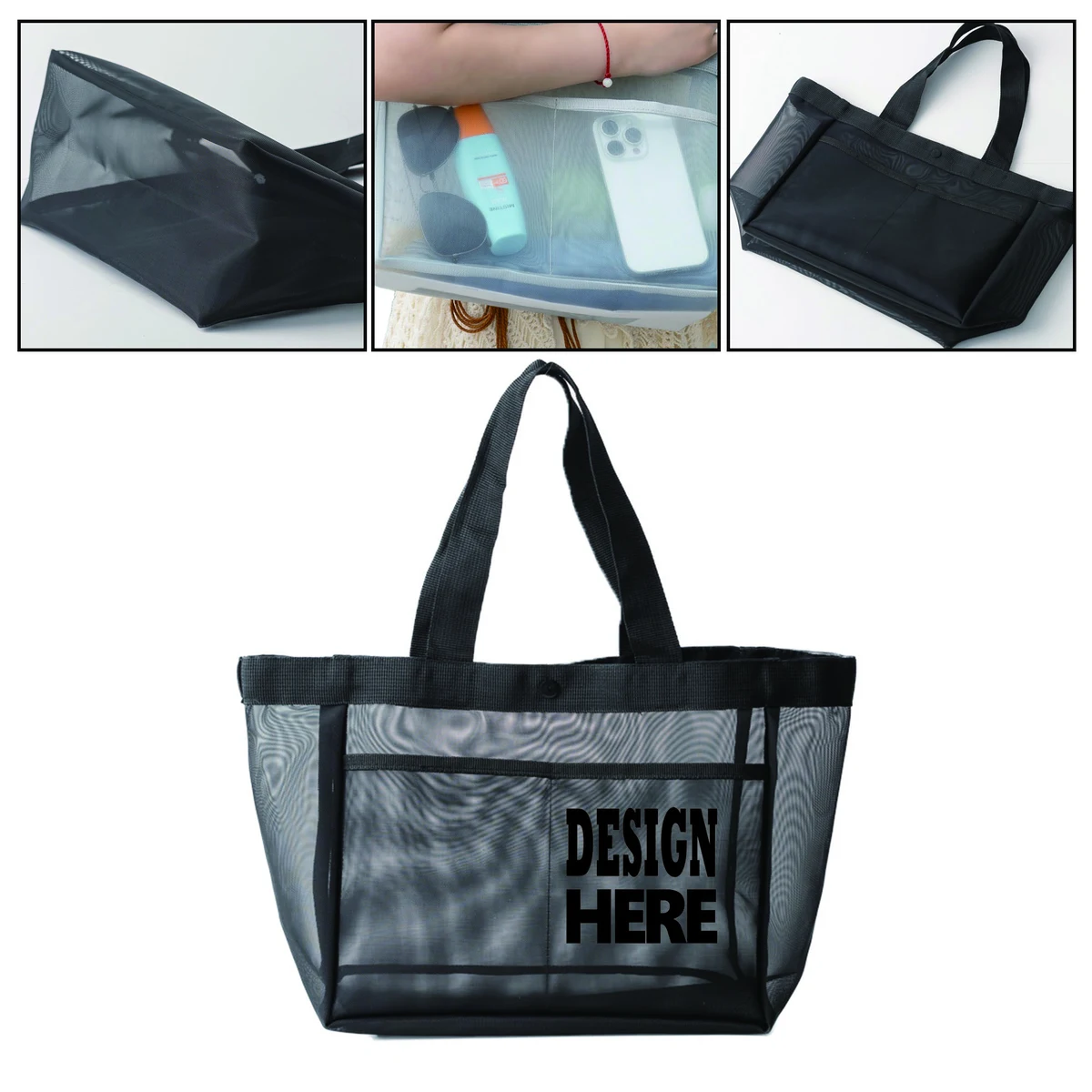 Full Color Nylon Mesh Tote Bag 1