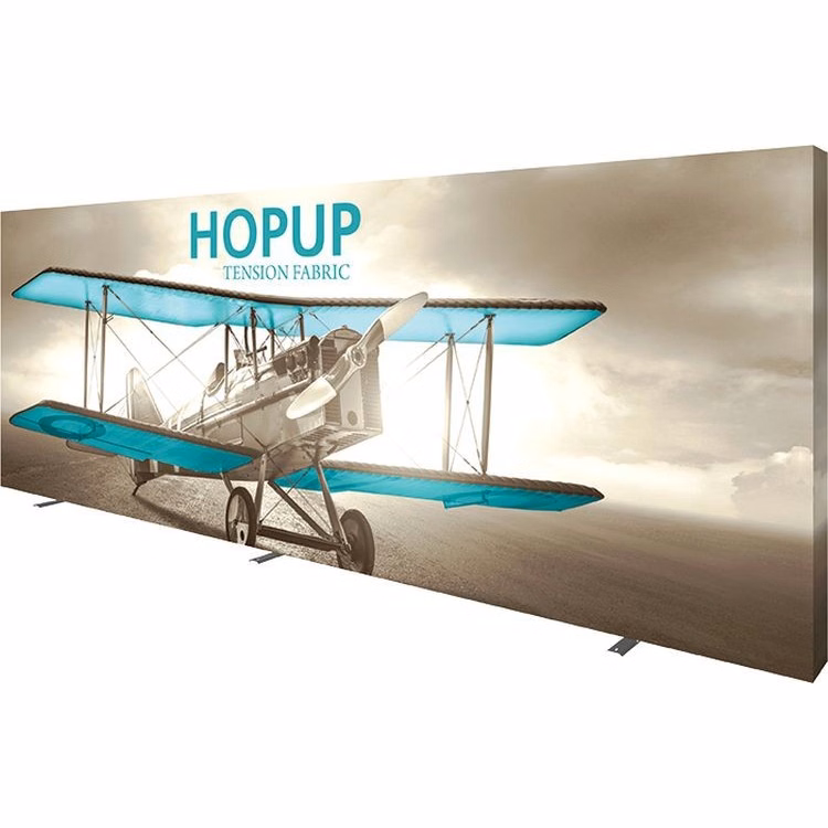 Hopup 20ft Full Height Straight Display Full Fitted Graphic