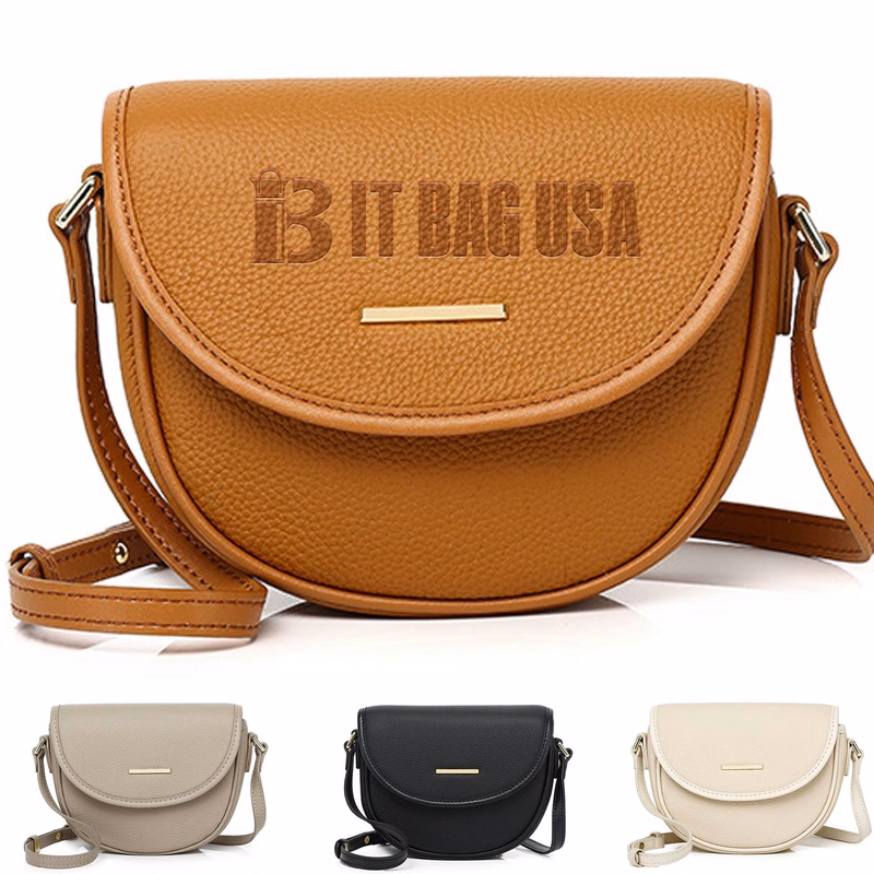 Genuine Leather Adjustable Strap Crossbody